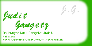 judit gangetz business card
